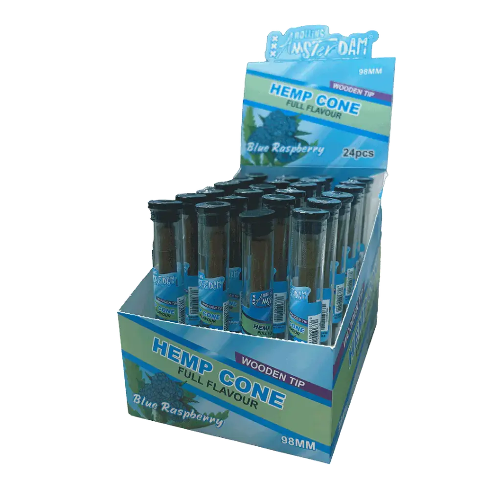 Cono Cañamo Punta Madera Frambueza Azul Rolling Amsterdam 2.webp