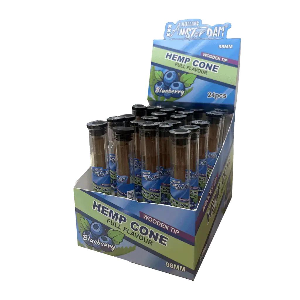 Cono Cañamo Punta Madera Blueberry Rolling Amsterdam 2.webp