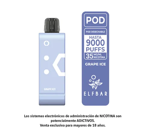 Pod Recarga 9000 Puff Grape Ice Elfbar 2.webp