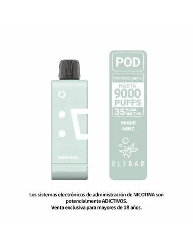 Vaporizador 9000 Puff Miami Mint Elfbar  4.webp