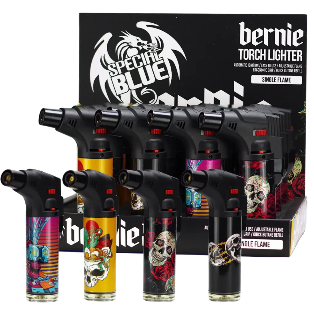 BERNIE SKULL & ROSES SOPLETE DISPLAY 12 UNIDADES.webp