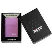 Encendedor High Polish Purple Logo Zippo 3.webp