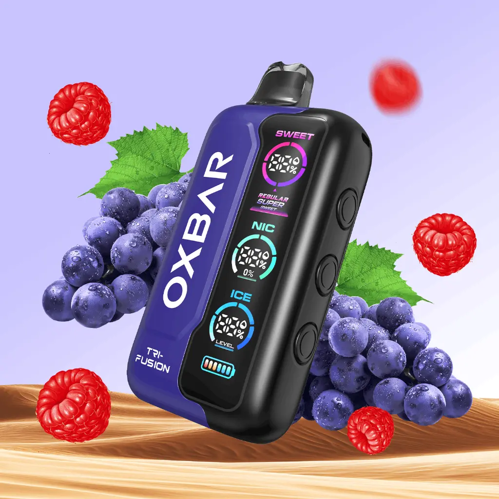 Vaporizador Tri Fusion 45k Puff Grape Raspberry Oxbar 2.webp