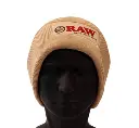 Gorro de Lana Beige con Parche Raw 4.webp