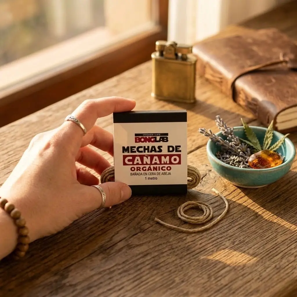 Mecha de Cañamo Organico 1mt Bonglab 2.webp
