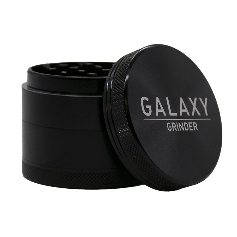 Moledor Aluminio Black 4 Partes 55mm Galaxy