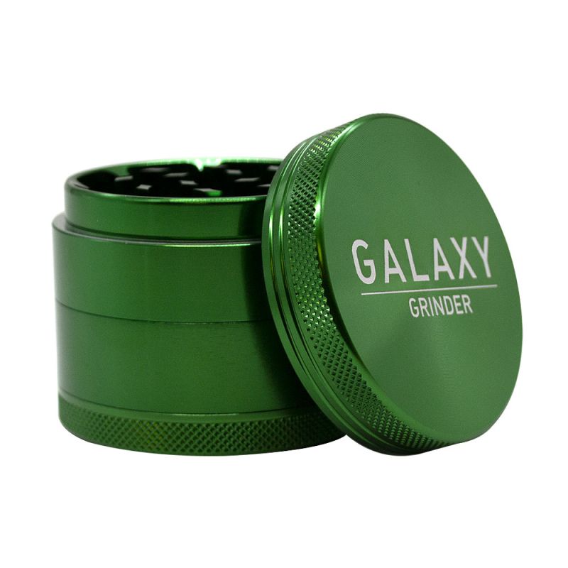 Moledor Aluminio Green 4 Partes 55mm Galaxy