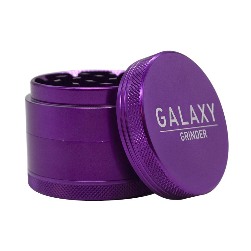 Moledor Aluminio Purple 4 Partes 63mm Galaxy