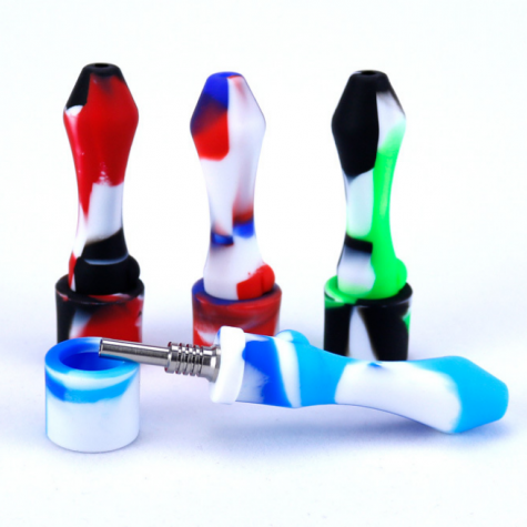 Pipa Rosin Nectar Collector Silicona (Color Aleatorio)