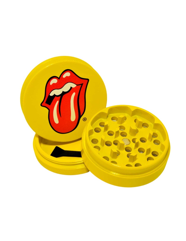 Moledor de Cerámica 3 partes 60mm Lion Rolling Circus Rolling Stones Yellow