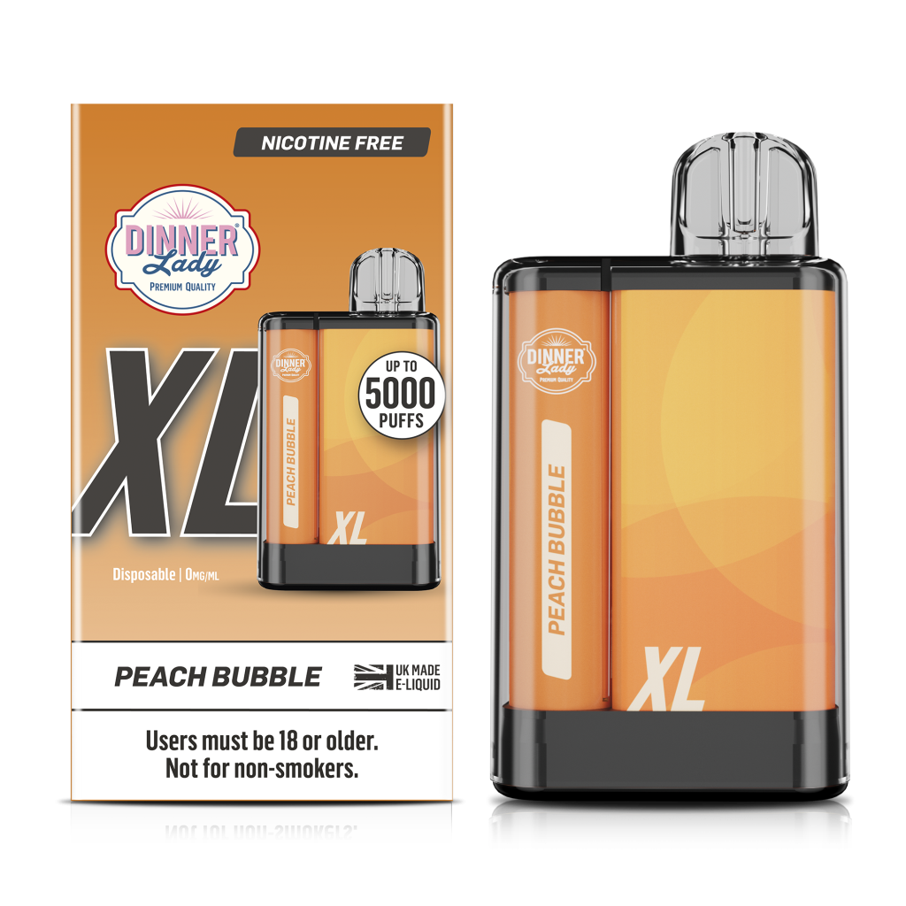 Vaporizador 5000 Puff Peach Bubble 0% Nic Dinner Lady
