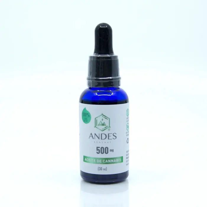 Aceite CBD Medicinal Sublingual 500mg en 30ml Andes Austral