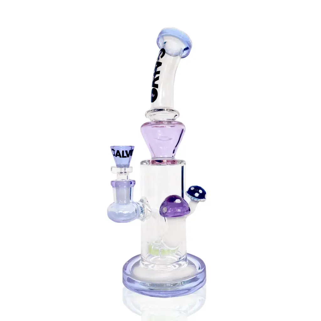 Double Fungus Rig Purple Calvo Glass