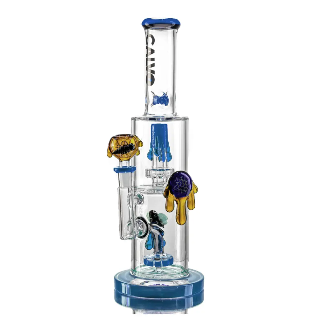 Bee Waterpipe Blue Calvo Glass