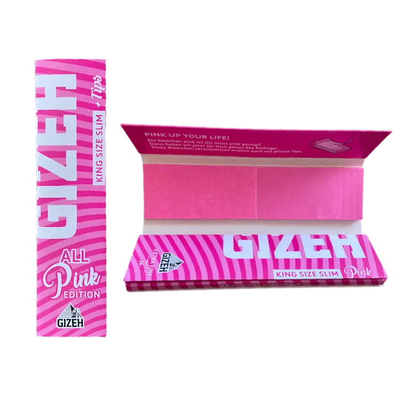 Papelillo + Tips Pink King Size Gizeh