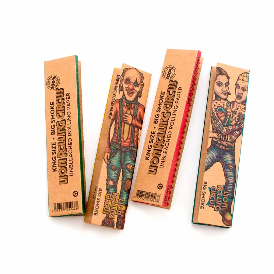 Papelillo + Tips Orgánico King Size Lion Rolling Circus