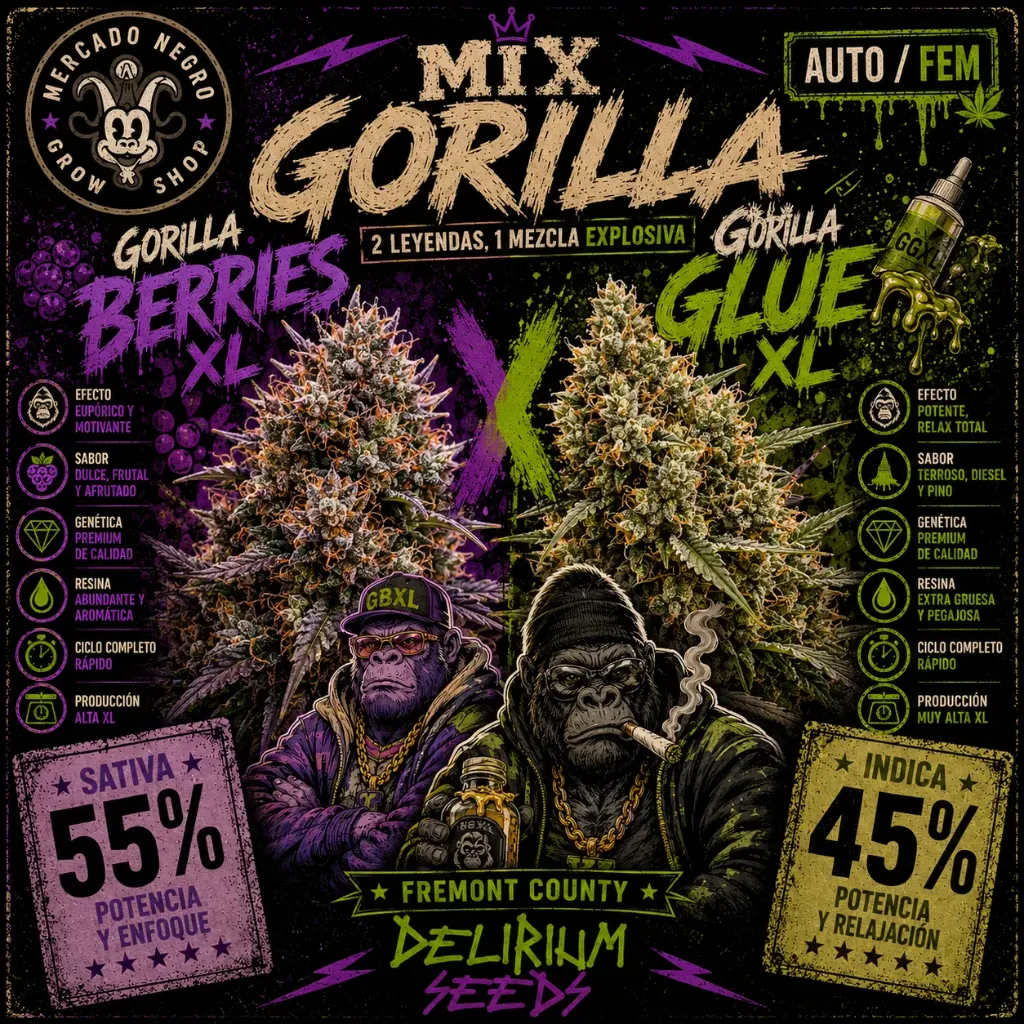 Mix Gorilla Fem 14 Semillas Delirium Seeds