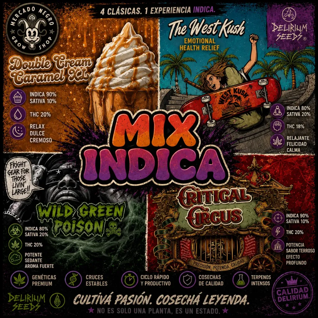 Mix Indica Auto 14 Semillas Delirium Seeds