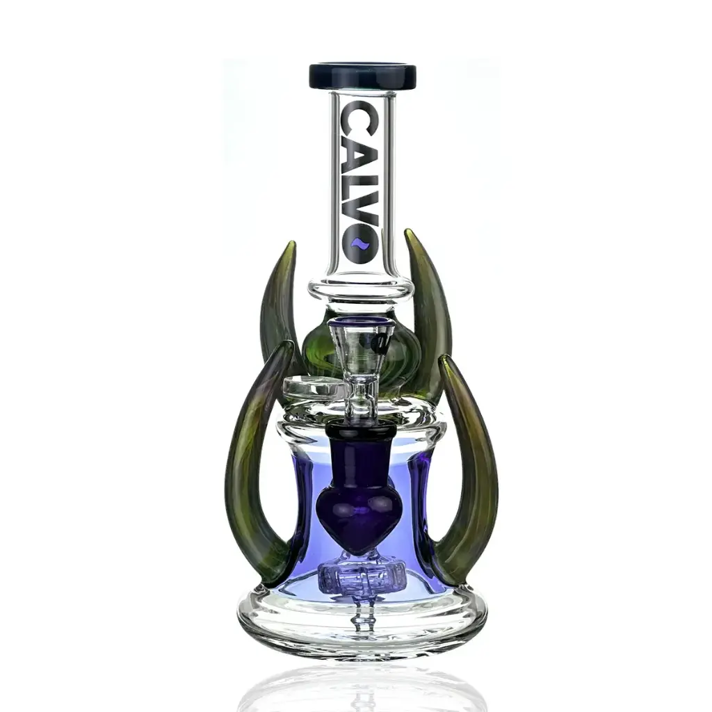 Four Horn Rig Blue Calvo Glass