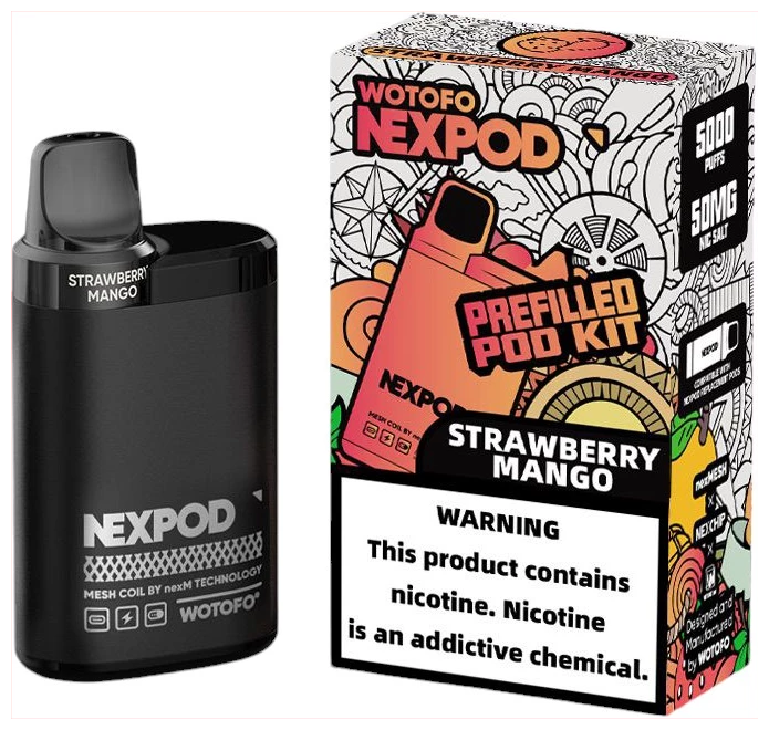 Vaporizador NexPod Pro 5000 Puff Strawberry Mango Wotofo