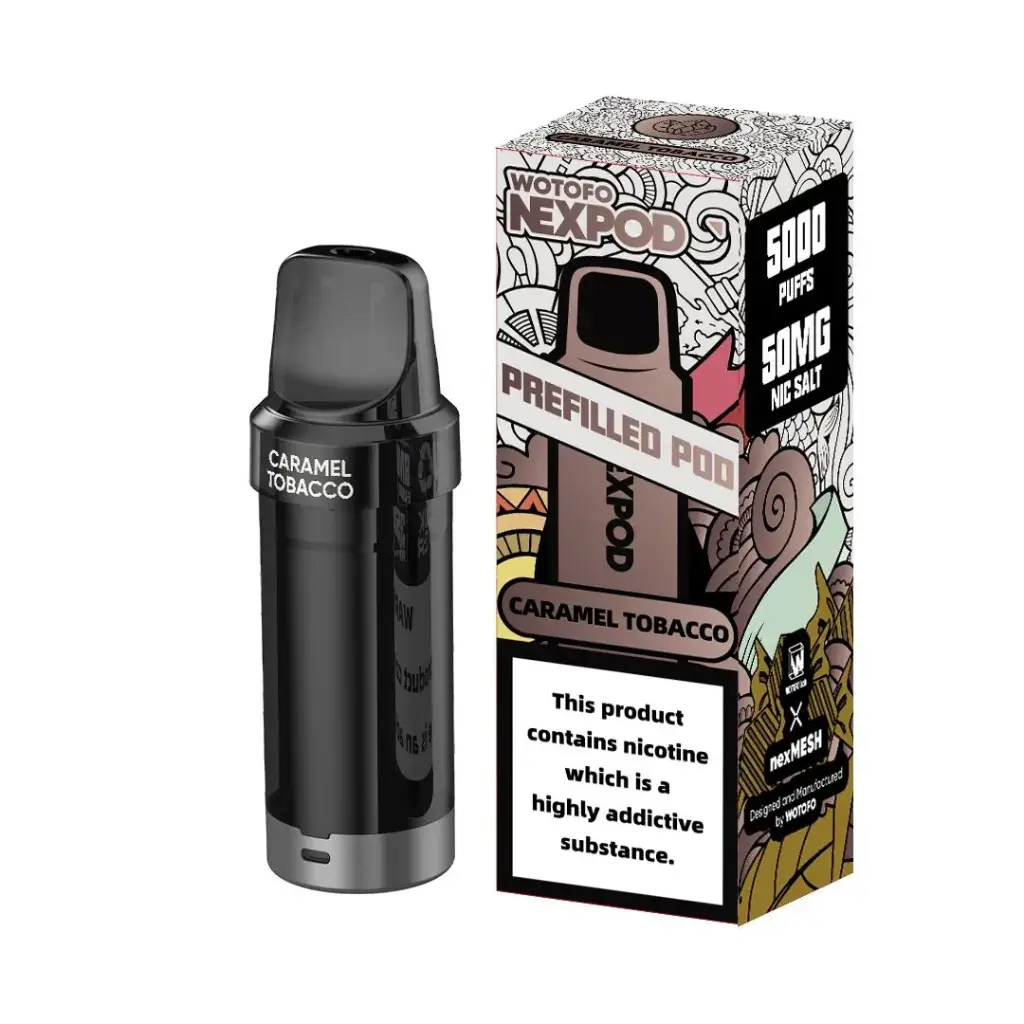 Recarga Vaporizador NexPod 5000 Puff Caramel Tobacco Wotofo