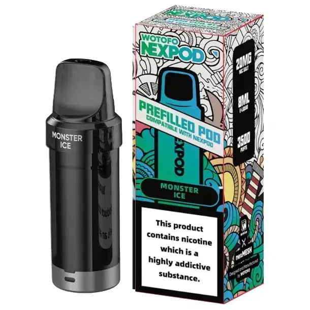 Recarga Vaporizador NexPod 5000 Puff Monster Ice Wotofo