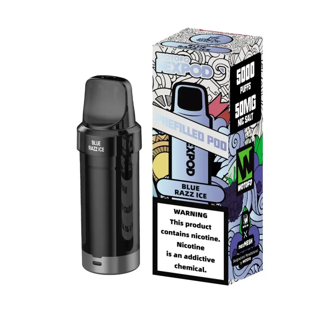 Recarga Vaporizador NexPod 5000 Puff Blue Razz Ice Wotofo