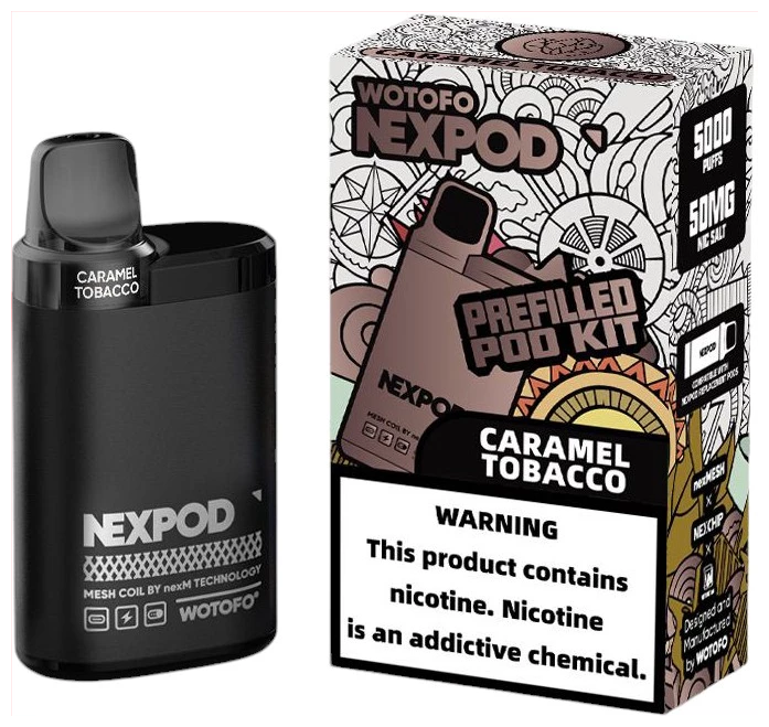 Vaporizador NexPod Pro 5000 Puff Caramel Tobacco Wotofo