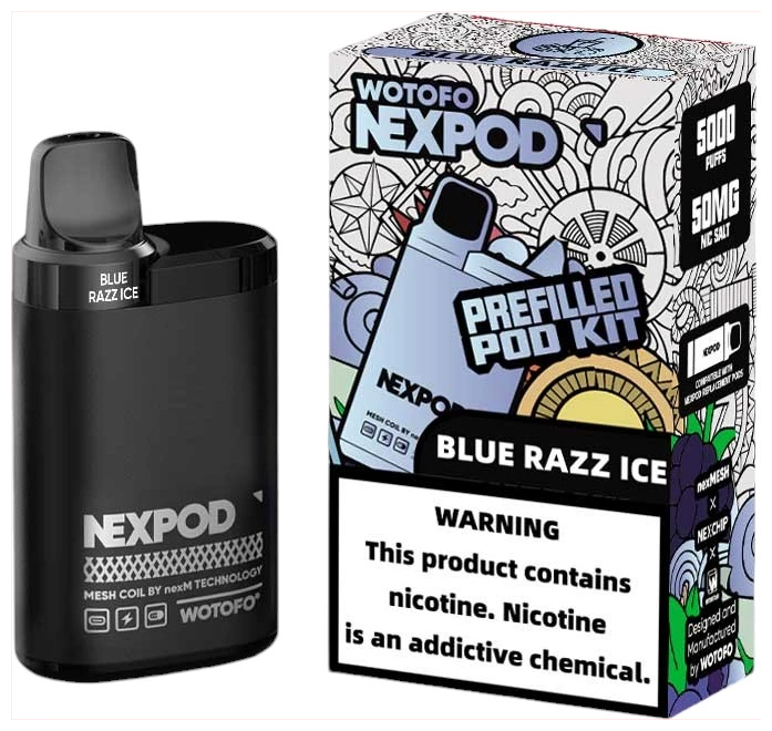 Vaporizador NexPod Pro 5000 Puff Blue Razz Wotofo
