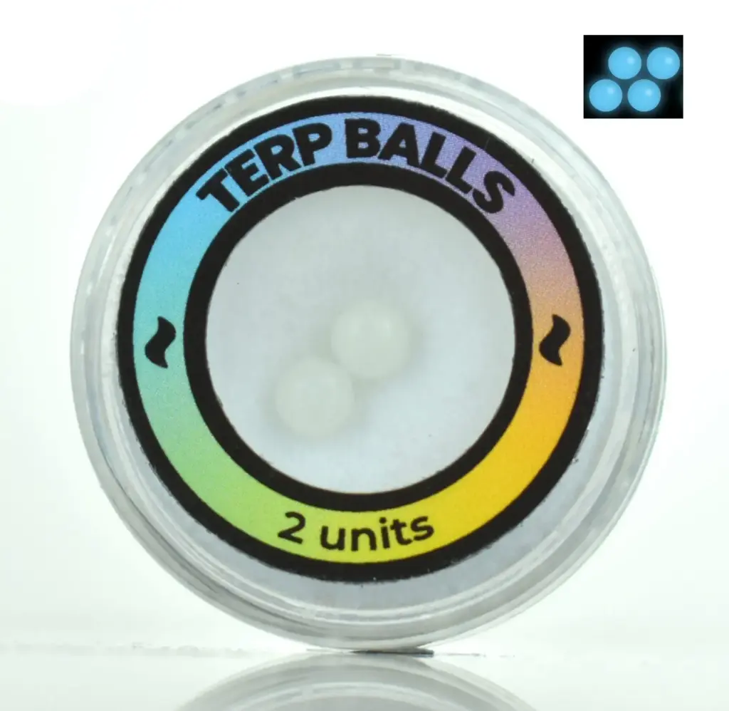 Luminous Terp Balls 4mm Blue (Glow in the Dark) Calvo Glass