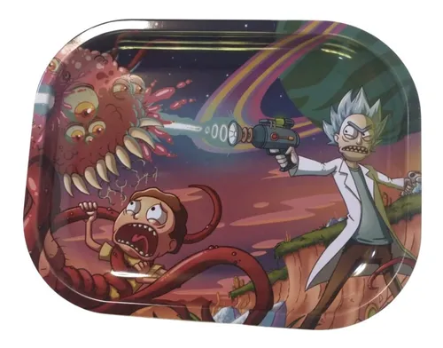 Bandeja Metálica Rick and Morty 14x18cm