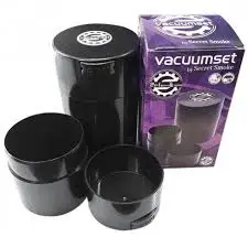 Set Contenedor Curado 600ml + 300ml Vacuumset Secret Smoke