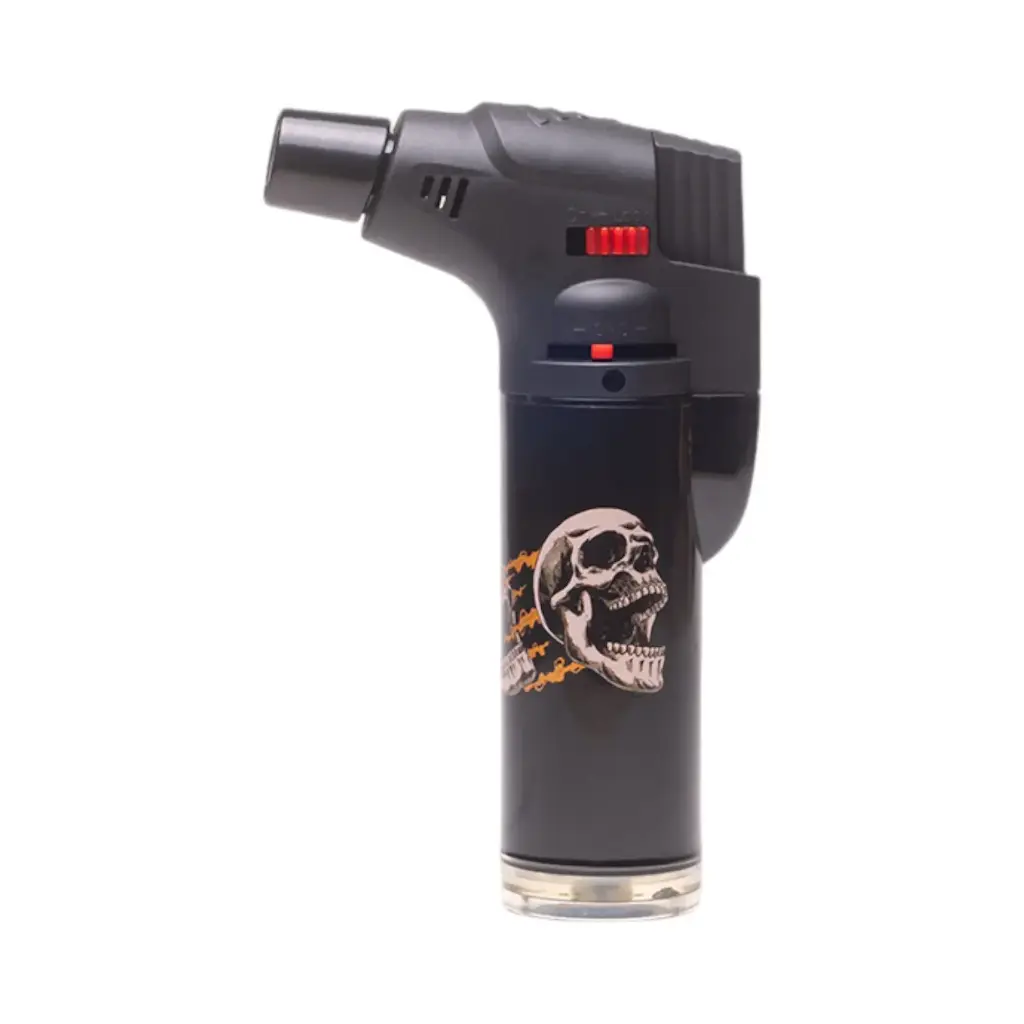 Soplete Bernie Skull and Roses Calvo Glass