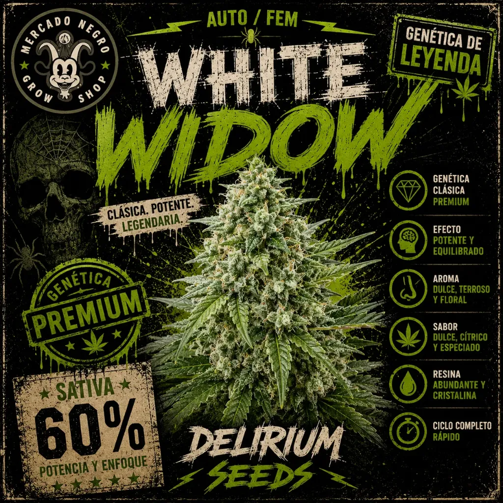 White Widow Fem 4 Semillas Delirium Seeds