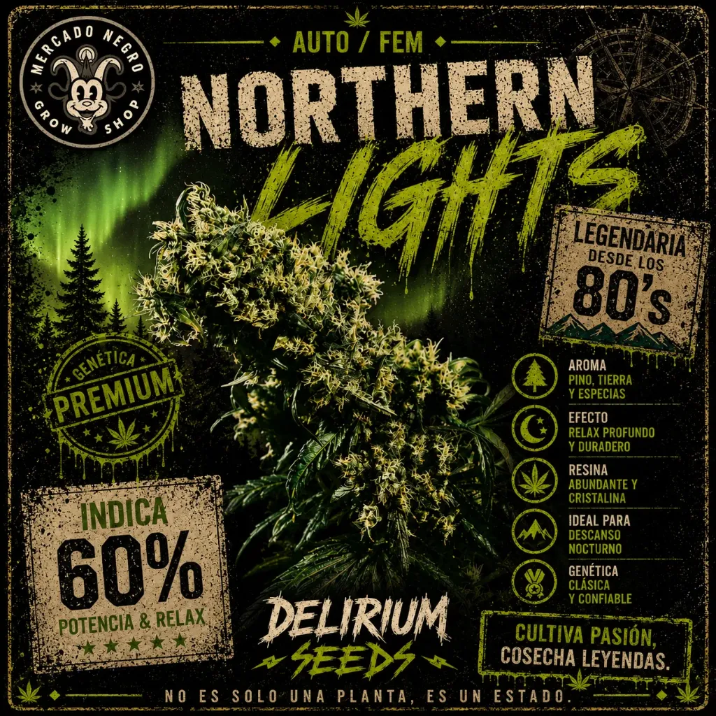 Northern Light XL Fem 4 Semillas Delirium Seeds