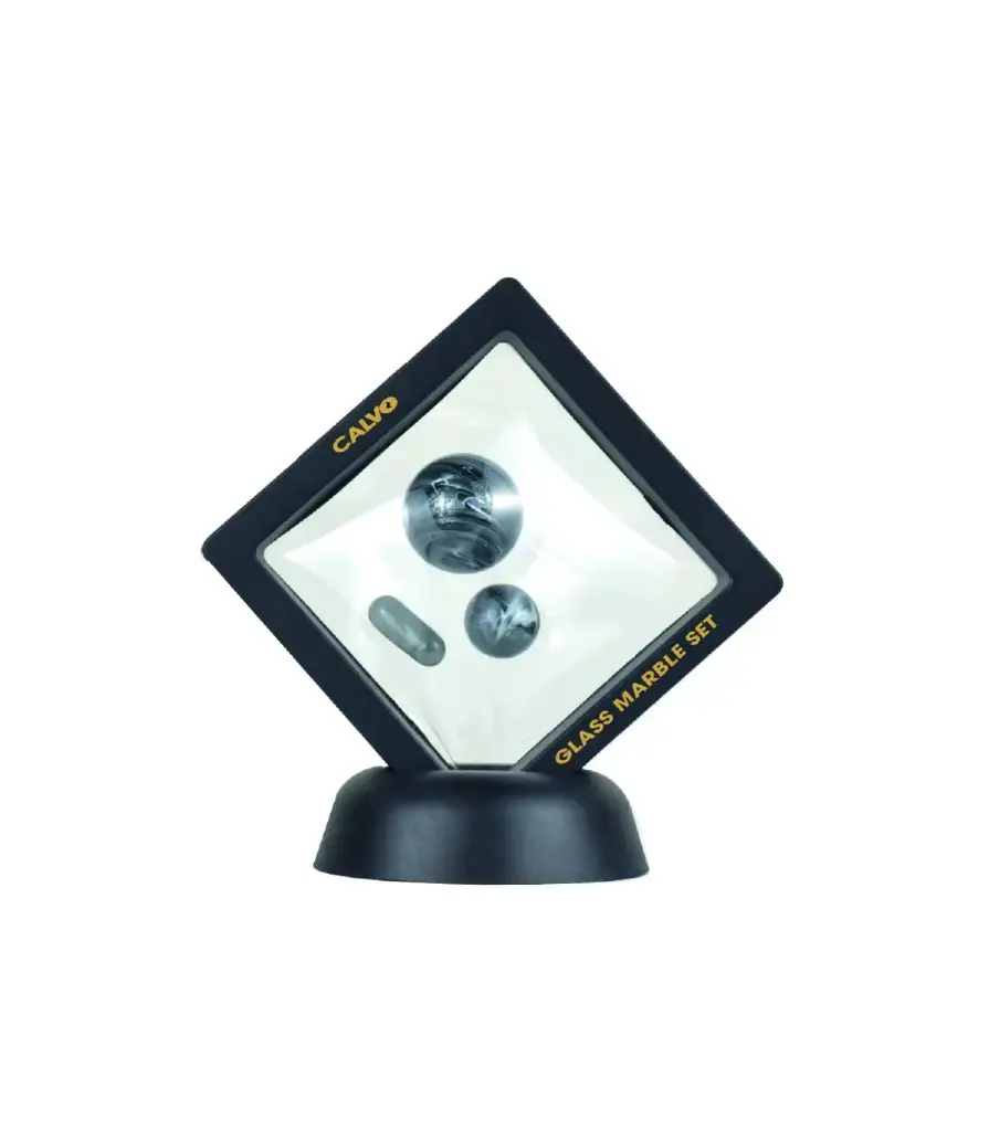 Marble Set Black Calvo Glass