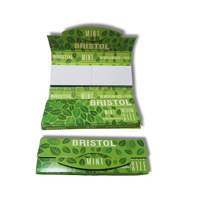 Papelillo + Tips 11/4 Menta Bristol