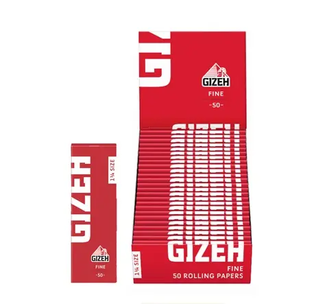 Papelillo Rojo 11/4 Display 25u Gizeh