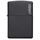 Encendedor Classic Black Matte Logo Zippo