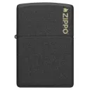 Encendedor Classic Black Crackle Logo Zippo