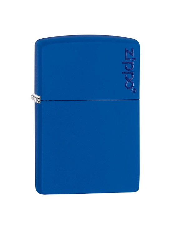 Encendedor Royal Blue Matte Logo Zippo