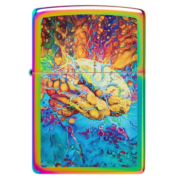 Encendedor Psychedelic Brain Design Zippo