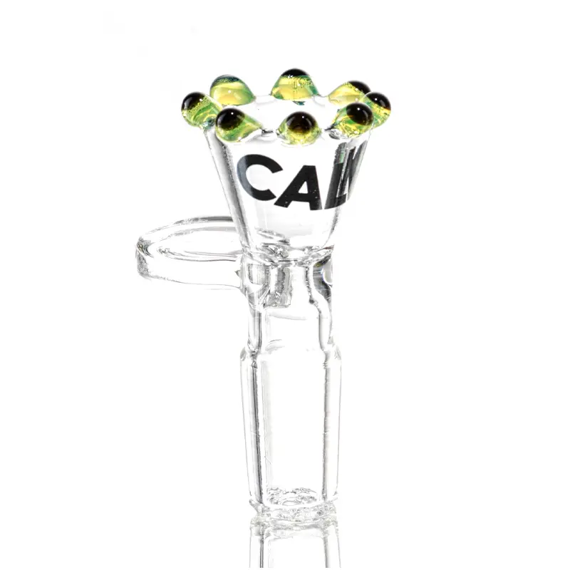 Quemador Bong Perlas Green 19mm Calvo Glass