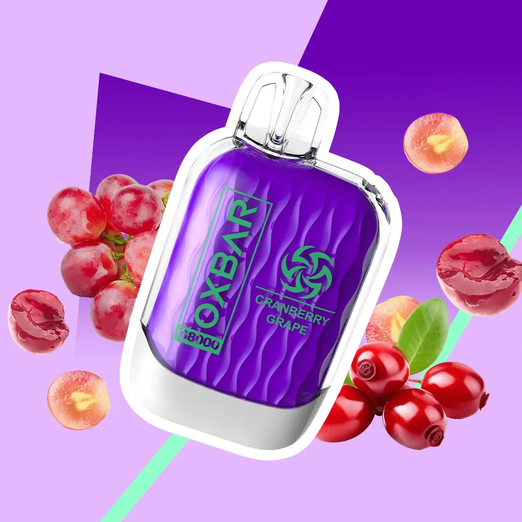 Zero Nic Cranberry Grape 8000 puffs Oxbar