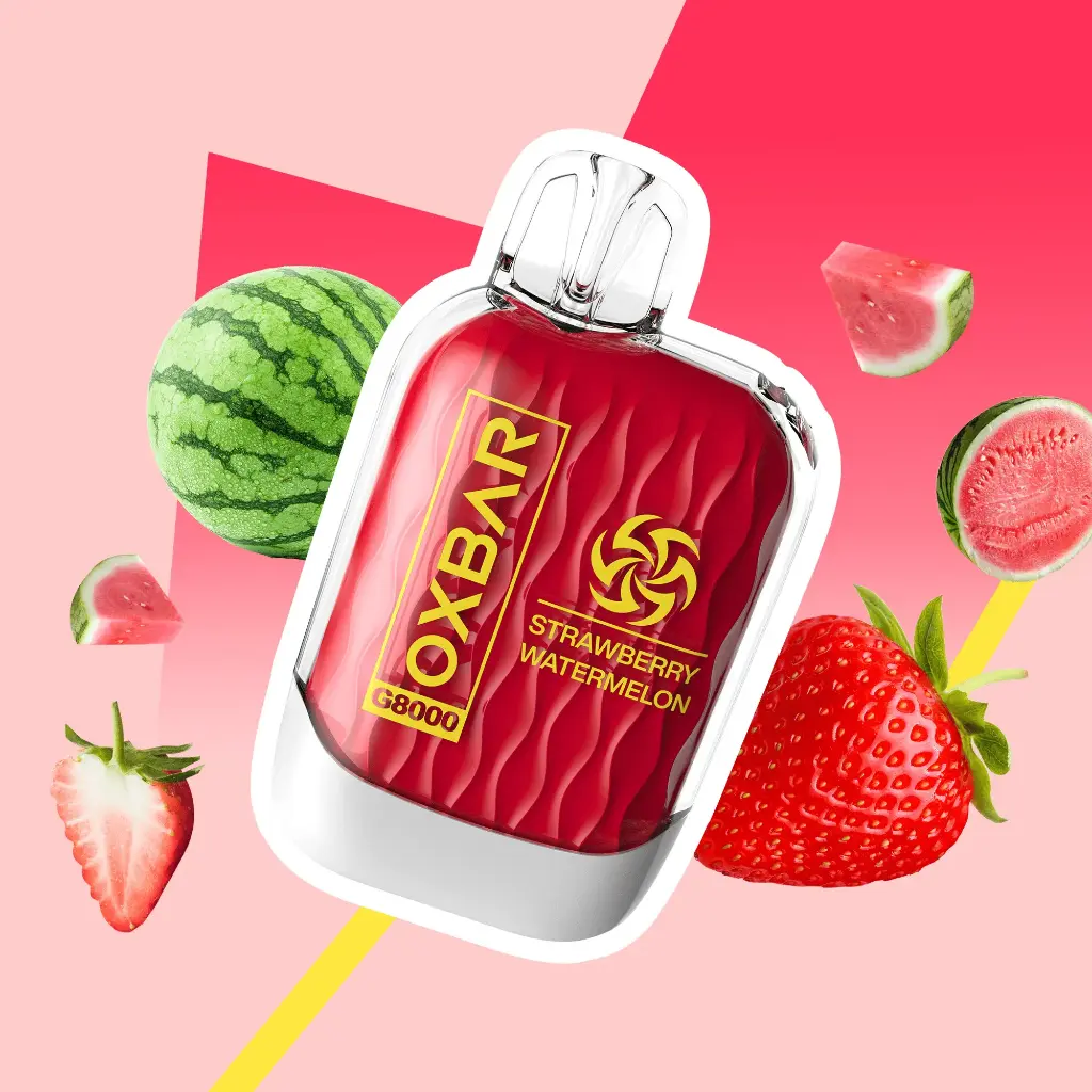 Zero Nic Strawberry Watermelon 8000 puffs Oxbar