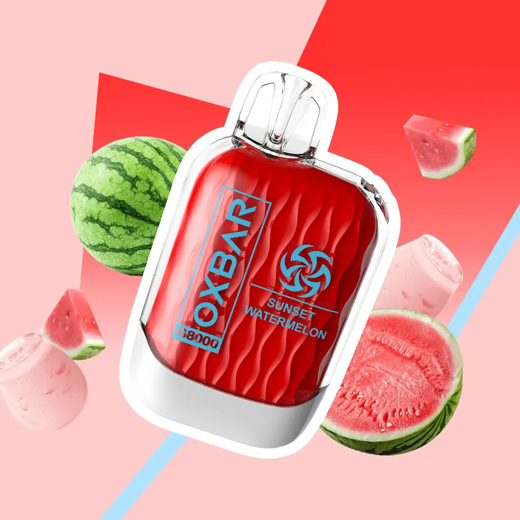 Zero Nic Sunset Watermelon 8000 puffs Oxbar
