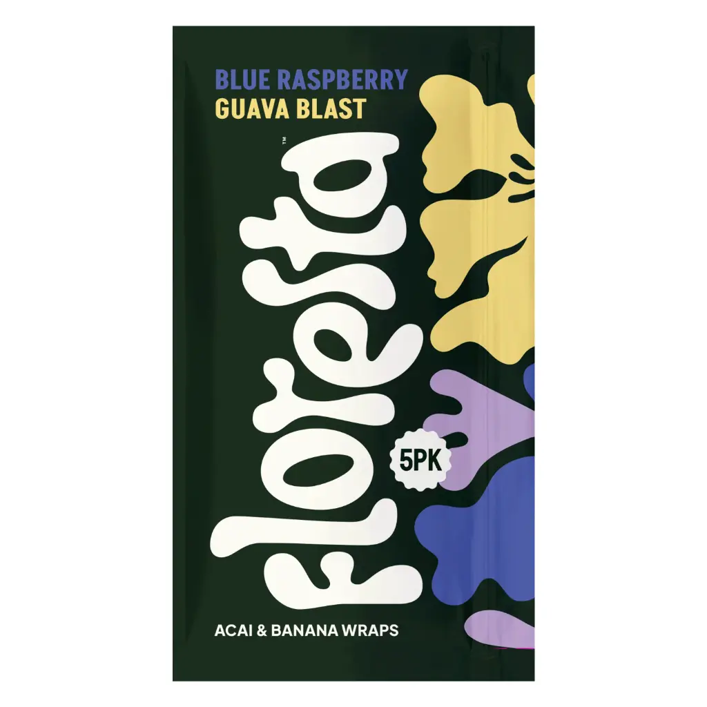 Acai Wraps Blue Raspberry Guava Blast Floresta