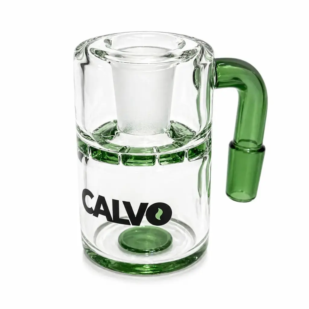 Atrapaceniza Dry Ash Catcher Green 90 grados Calvo Glass