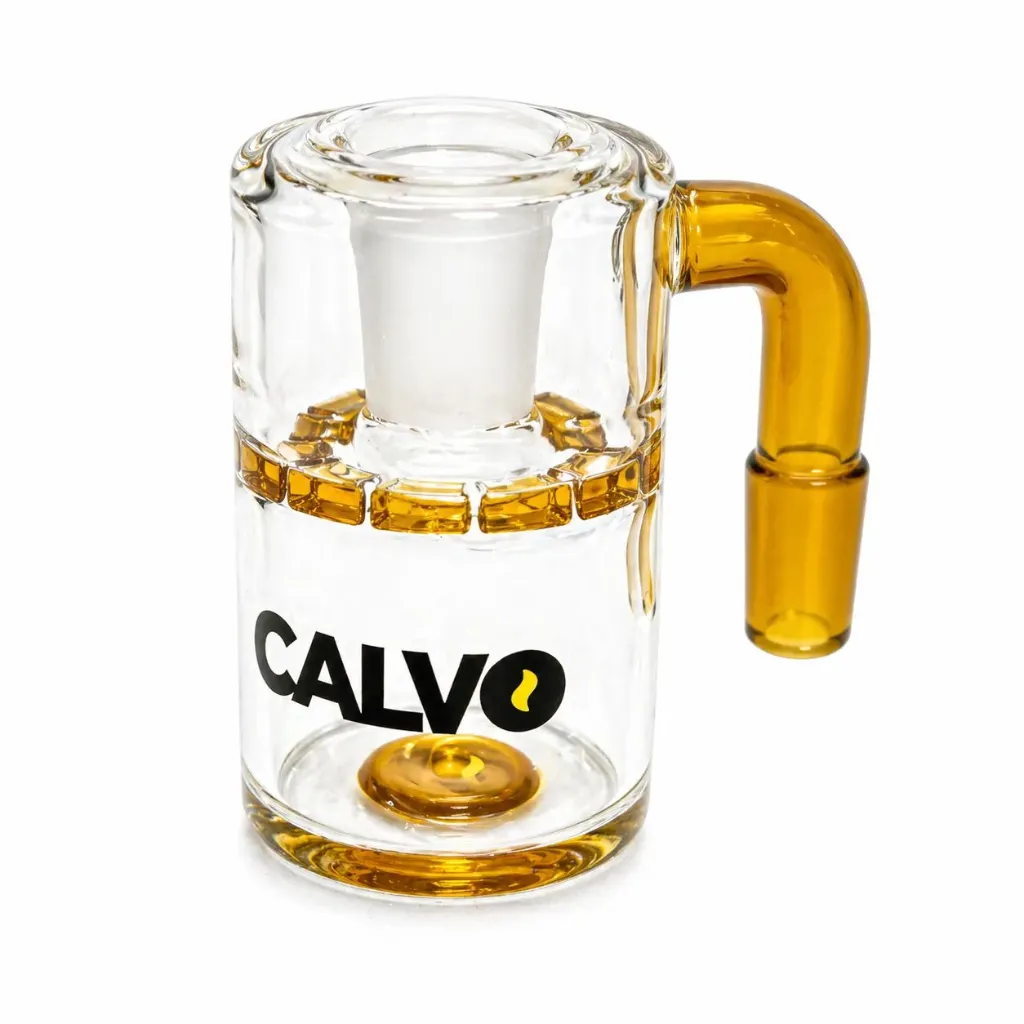 Atrapaceniza Dry Ash Catcher Yellow 90 grados Calvo Glass