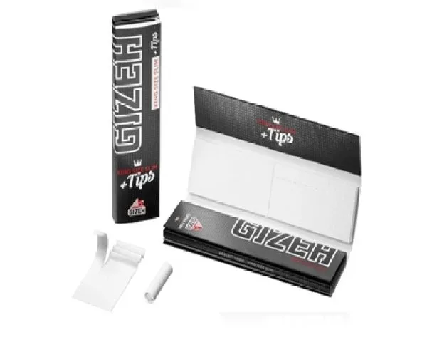 Papelillo Negro + Tips King Size Gizeh